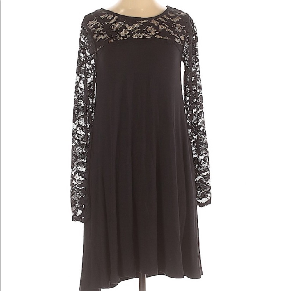 Nina Leonard black casual dress Size Small